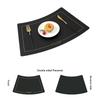 PU Leather Leather Placemat Modern Design Oil Resistant Western Placemat Heat-insulating Chinese Style Heat Insulation Mat