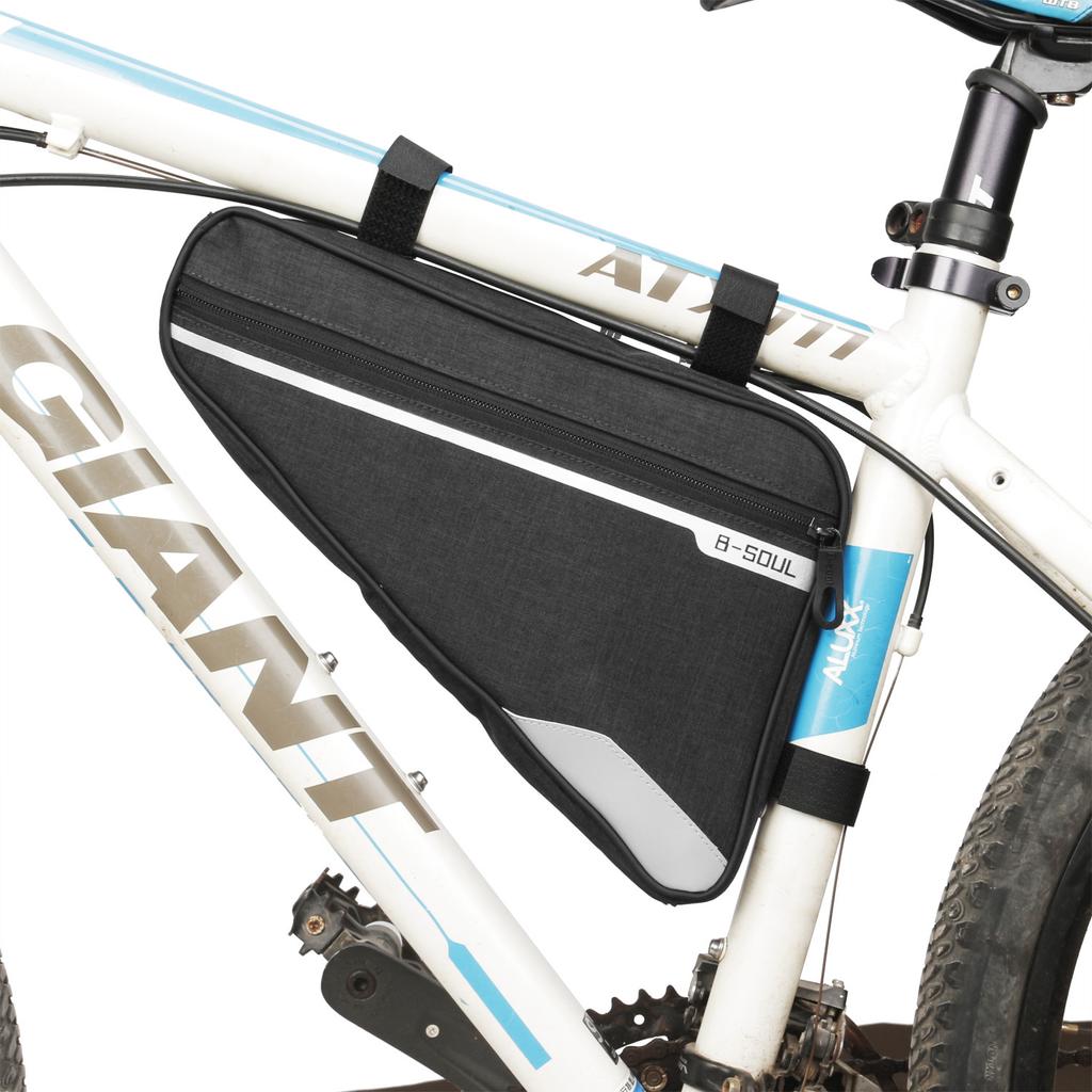 Waterproof Bike Frame Bag With Large Capacity Compartment Durable Oxford Fabric For Mountain Bike And Road Bike Cycling