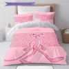 The Pink Panther Pattern Bedding Set Quilt Cover Pillowcase Home Decor Gift (1 * Duvet Cover + 2 * Pillowcase, Without Core)