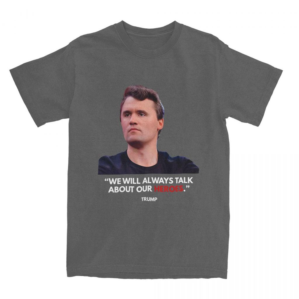 Retro A True Patriot Voice Designs Charlie Kirk T-Shirt Unisex Cotton Short Sleeve Round Neck Summer Tops