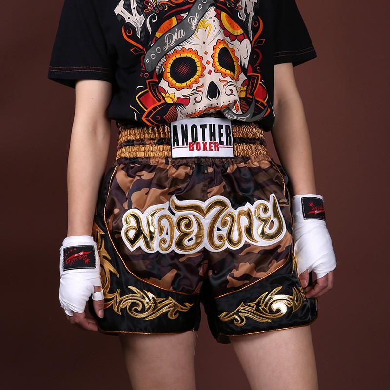 Shorts de Muay Thai Hommes Femmes Entraînement Équipement de Combat MMA Boxe Salle de Sport Entraînement Sport