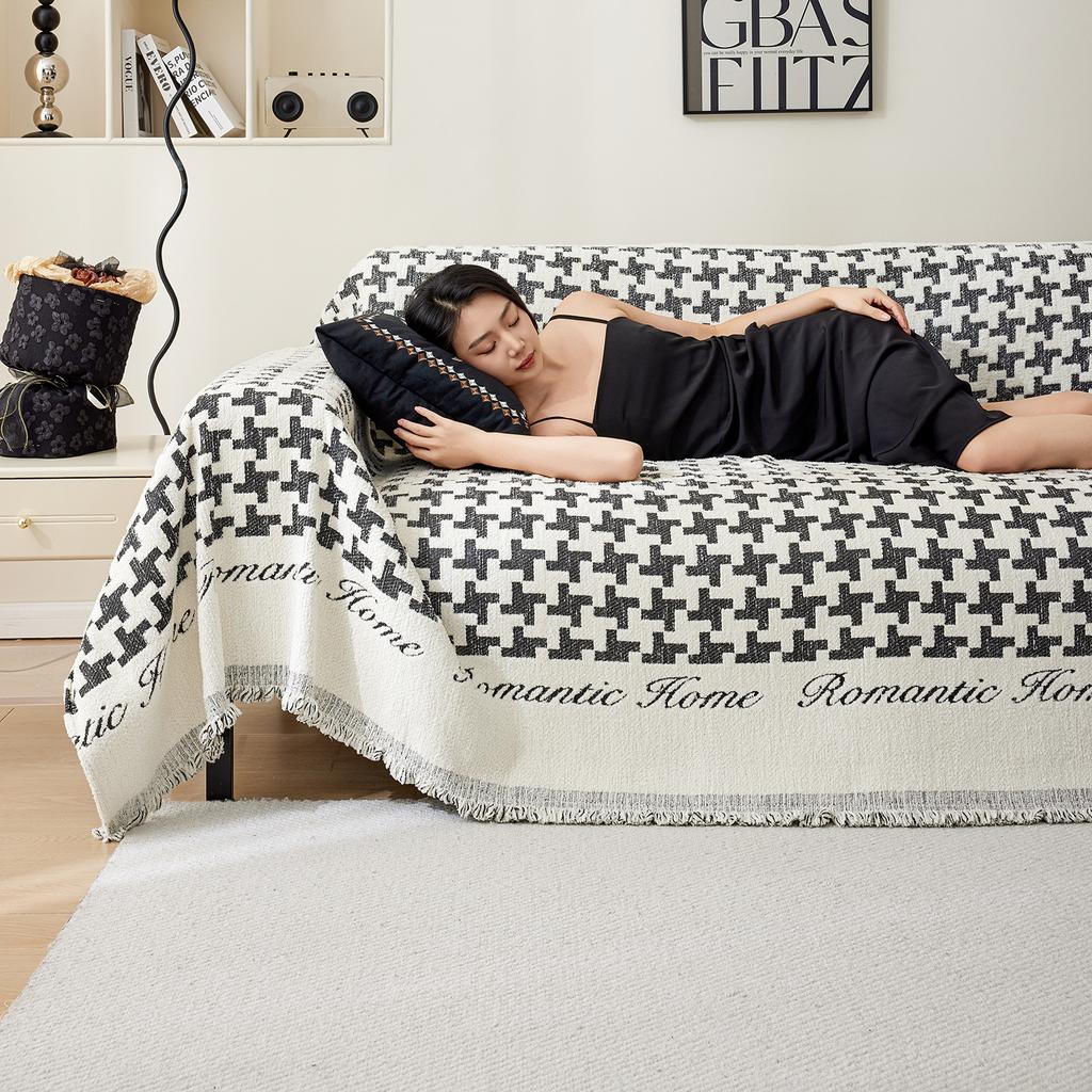 Houndstooth Sofa Towel Four Seasons Universal Elastic Sofa Cover Blanket All-inclusive Universal One-piece Full Cover Anti-cat Scratch Sofa Cover