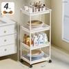 Punch-Free Floor Standing Bathroom Corner Storage Rack