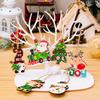 Colorful Beautiful Wooden Christmas Tree Ornaments With Santa Snowman And Elf Designs To Brighten Your Holidays