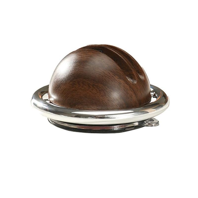 Reuse Suction Cup Round Walnut Whetstone Suction Cup Double-Sided Knife Sharpening Knife 8.7x8.7x4.5cm