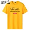 HNXC Cotton Short Sleeve T-shirt Men's Fashion Loose Half Sleeve Shirt Printed Compassionate Shirt