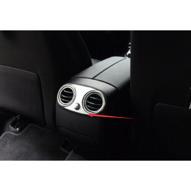 Cover Trim 1X For Benz GLC X253 2016 2017- Silver Steel Rear Air Outlet Vent
