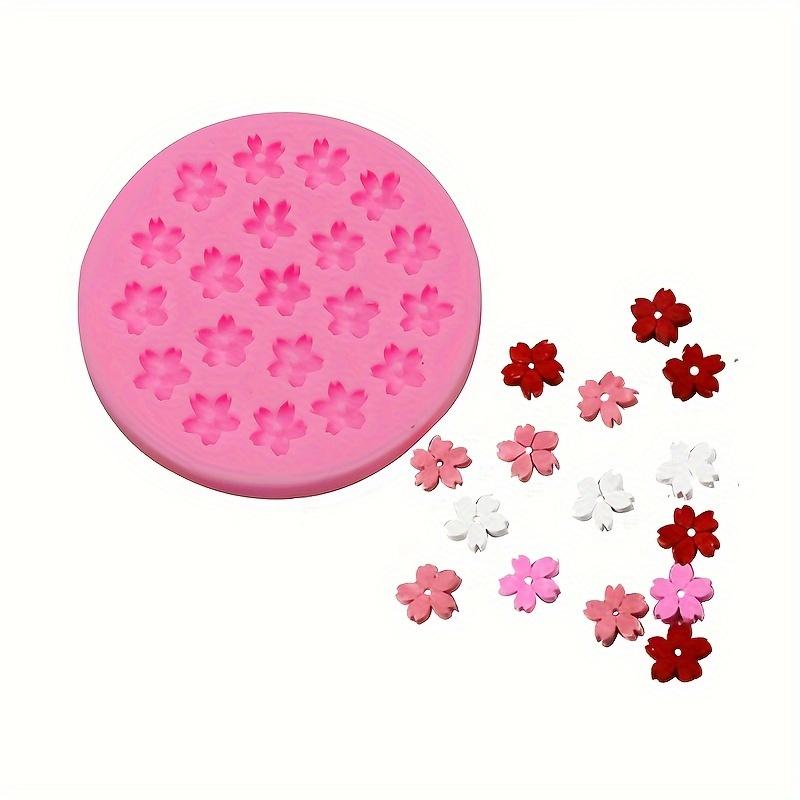 Mini Sakura Flower Fondant Mold (20 Cavities), Food-Grade Silicone Mold for Chocolate & Cake Decoration