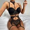 Sexy White Women's Lace Underwear Without Steel Rim Tight Corset Perspective Exotic Bra Set Transparente Sex Mujer Ropa Lingerie