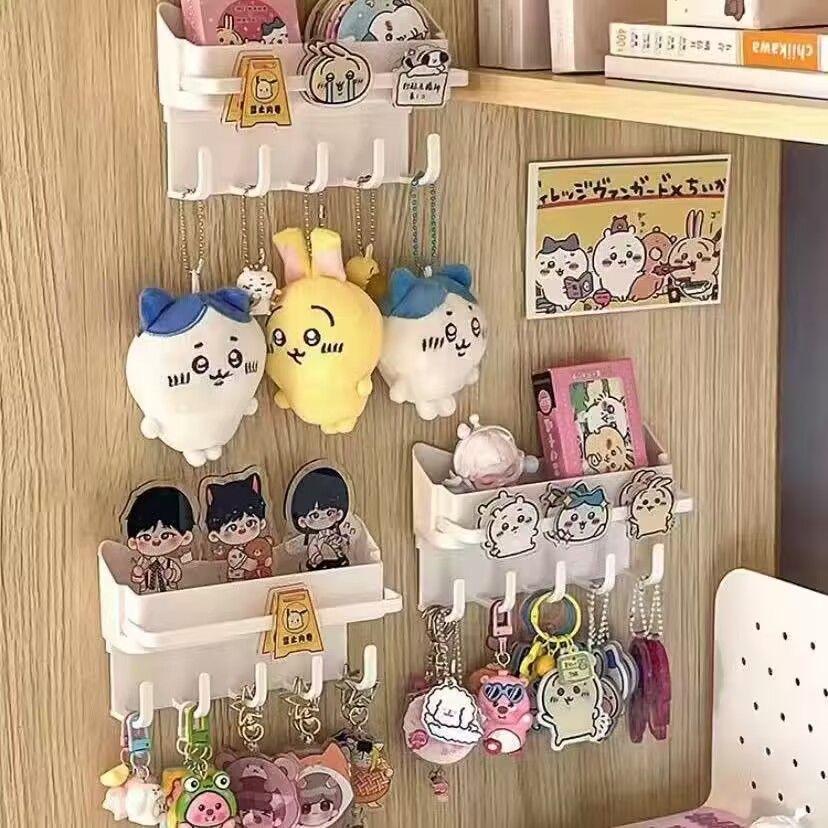 Steve Storage Rack Wall Mounted Hair Accessories Keychain Hook Storage Multifunctional Bathroom Rack On The Wall
