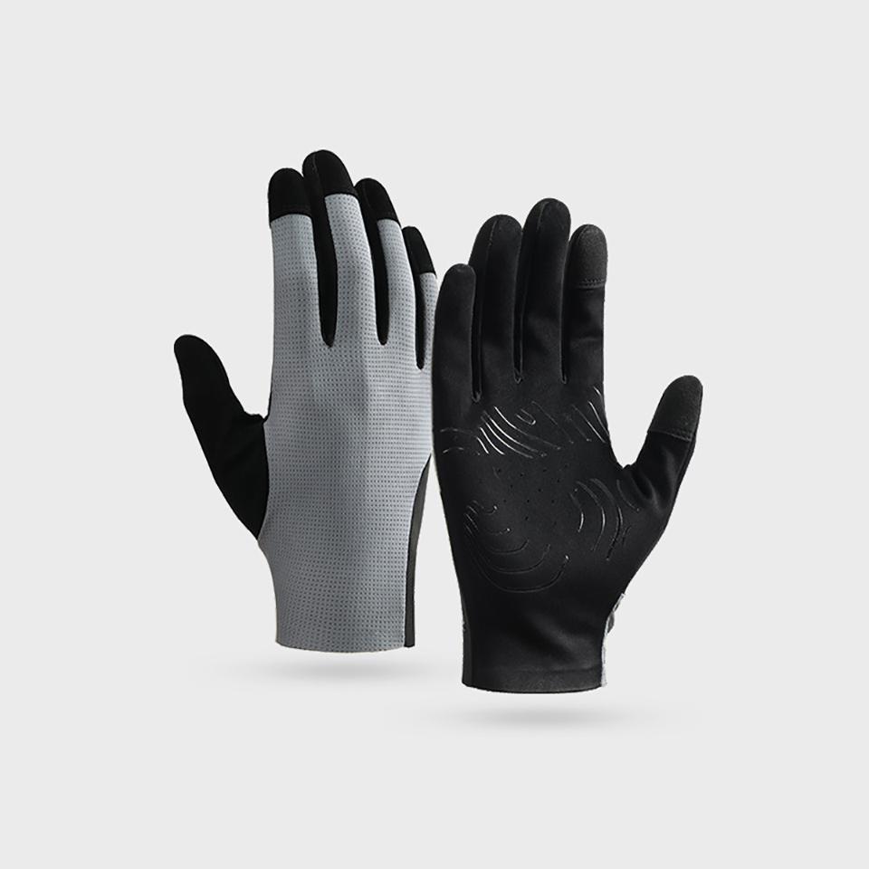 1Pair Cycling Gloves Full Finger Touch Screen Silicone Anti Slip Breathable for Road Motorcycle Bicycle