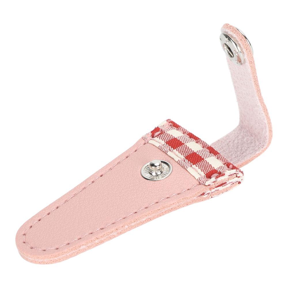 Color Lattice Scissors Protective Cover Protective PU Leather Scissors Cover For Embroidery