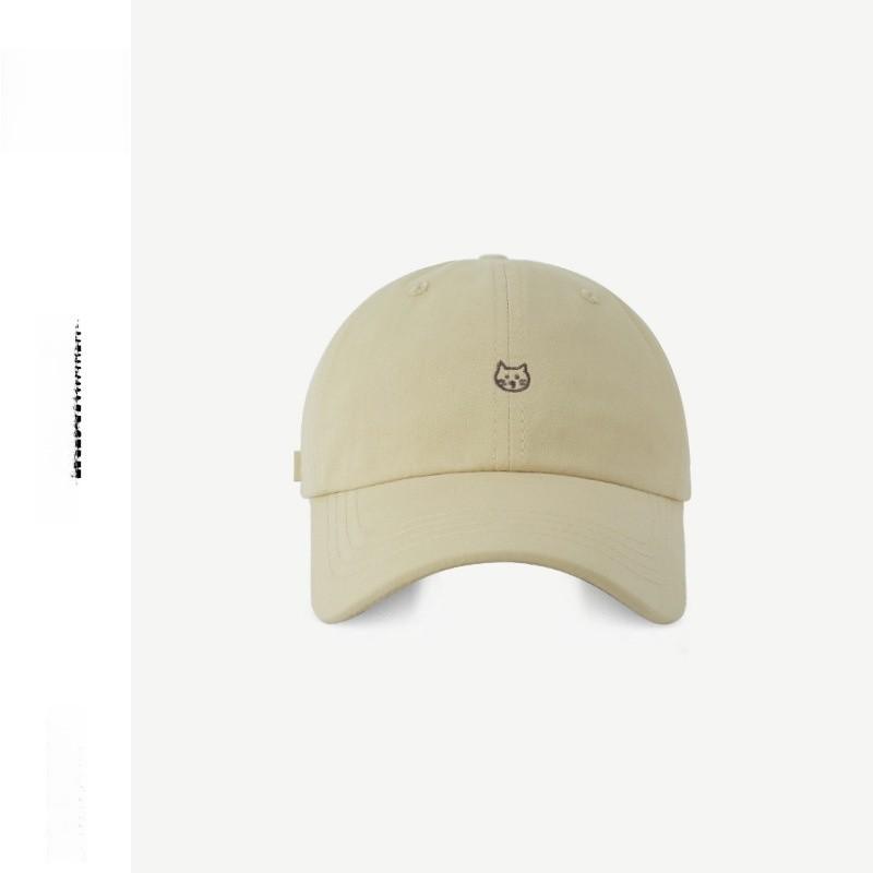 Cat Embroidered Baseball Cap With Sun Protection And Breathability For Spring Summer Casual Wear