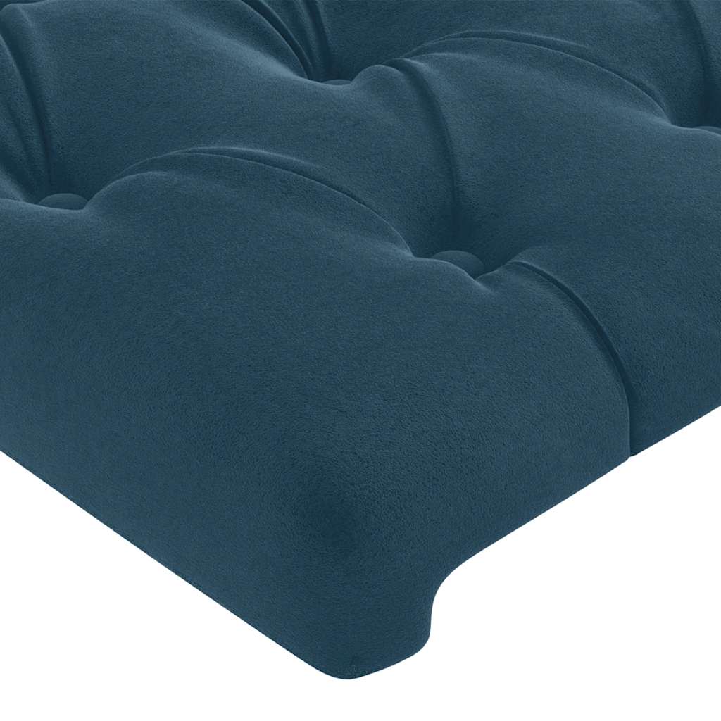 Bed Frame Without Mattress Dark Blue 200x200 Cm Velvet