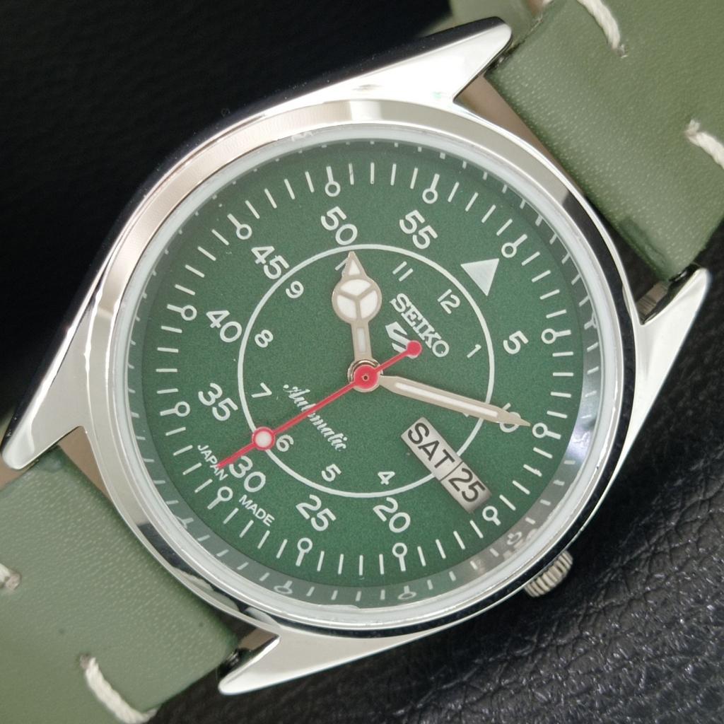 

REFURBISHED SEIKO 5 AUTOMATIC 6309A JAPAN MENS VINTAGE GREEN WATCH a442264-1