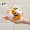 Exfoliating Bath Sponge Pumpkin Shaped Sponge, Soft Mesh Massage Scrubber, Peeling Deep Cleaning And Skin Circulation Tool for Shower Body Scrub