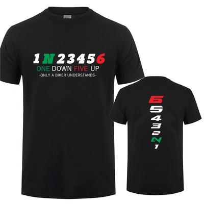 1N23456 Motorrad Nur ein Biker versteht T-Shirt Motorrad T-Shirt Bedrucktes Renn-T-Shirt JL-153