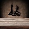 Mermaid Lighthouse Metal Wall Art Coastal Rust Resistant Home Decor Ocean Lovers Gift Farmhouse Hanging Ornament
