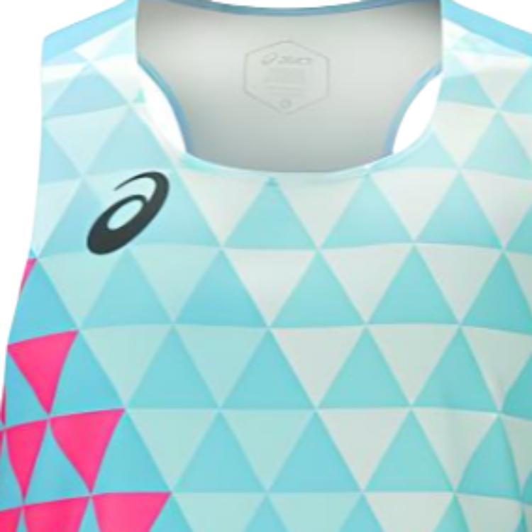 Asics Elite Breathable Quick-Dry Running Singlet Men Tops Light-Blue 2011C721-300