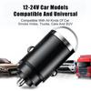 Mini PD 100W USB Car Charger Lighter Type C Car Charger Pull Ring Mobile Phone Super Fast Charging Car Charger For iPhone Xiaomi
