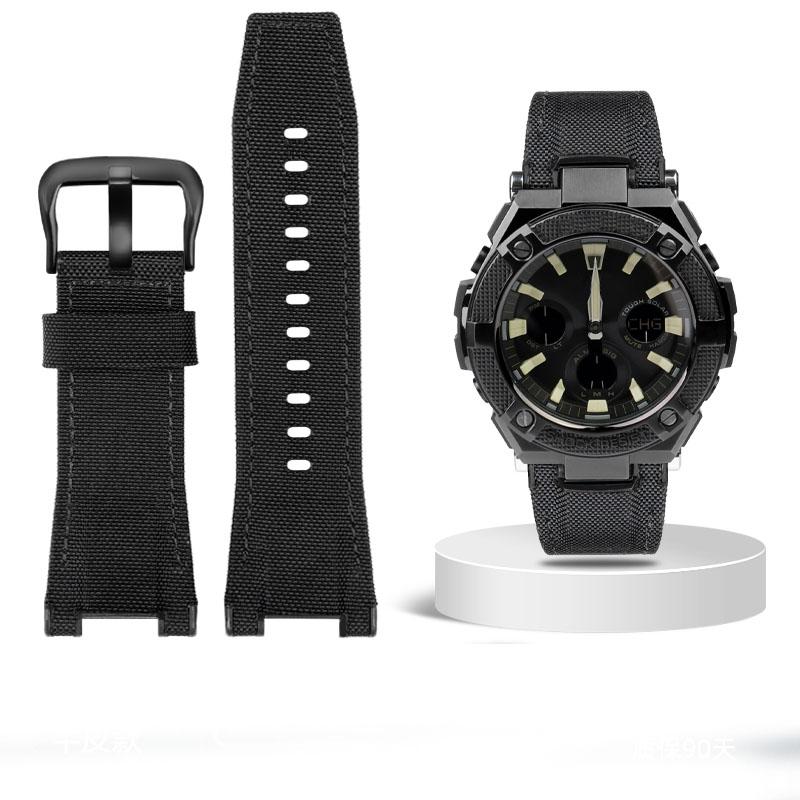 Pro hodinky Casio GST-S100G S110 S130L W100G W110 210B 400G Řemínek na hodinky plátěný Náramek 26*14mm Pánský měkká kůže Hovězí kůže Kožený řemínek na hodinky
