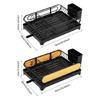 Versatile Use Dish Drying Storage Rack Kitchen Supplies with Protective Skid Feet Large Capacity for Most Kitchens