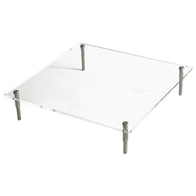 J-STAGE Acrylic Stand, Large, Square, 240 X 240, Height 50, Doll Stand, Figure Display, Doll Stand Furniture, Stylish, Transparent, Clear, Doll