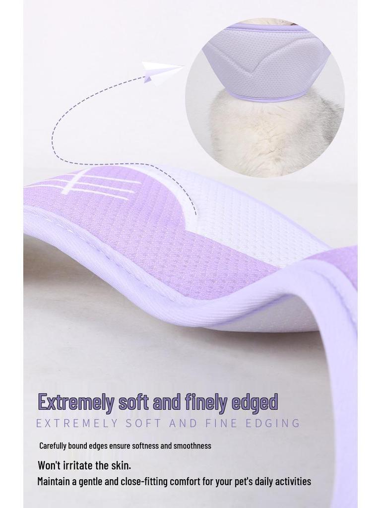 Breathable Mesh Pet Elizabeth Collar - Soft Anti-Lick/Bite Grooming Headgear for Cats & Dogs