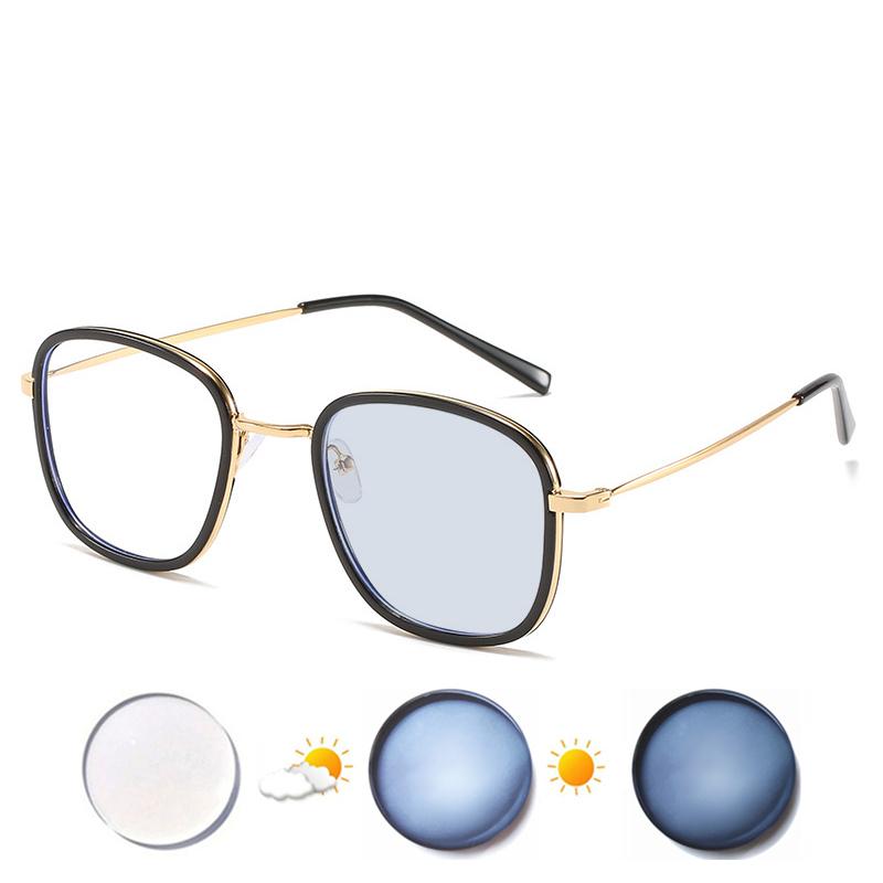Prescription Glasses For Myopia Women Men Photochromic Or Blue Light Blocking Lenses Nearsighted Or Astigmatism Custom UF144