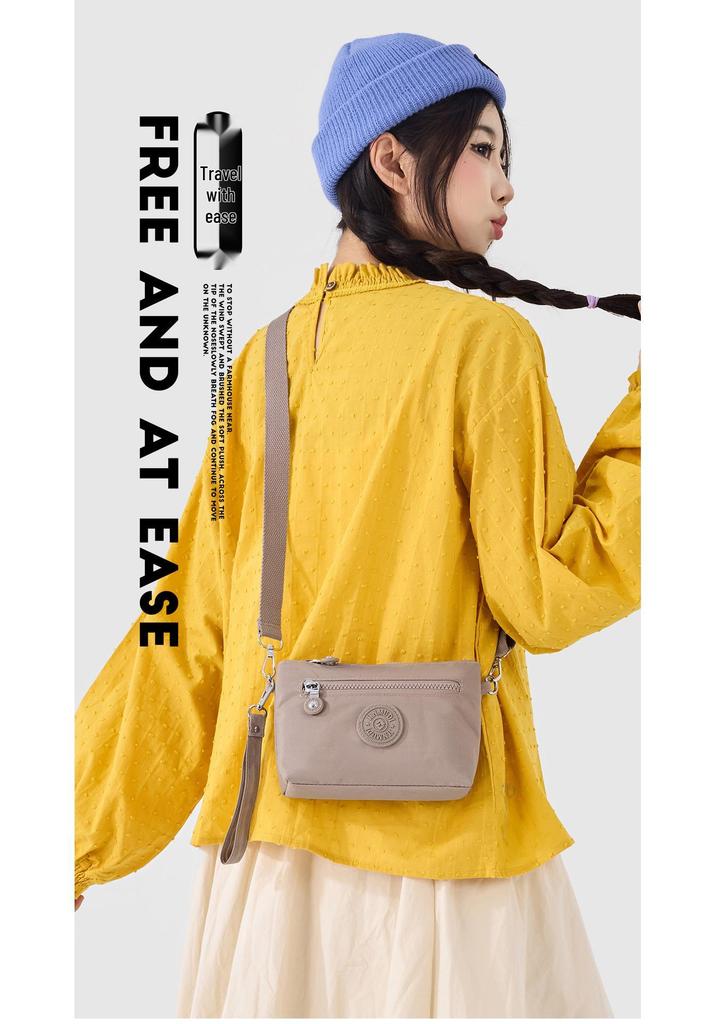 2026 Frühling Damen Wasserdichte Nylon Schultertasche Crossbody Tasche mit Münzfach mit mehreren Fächern
