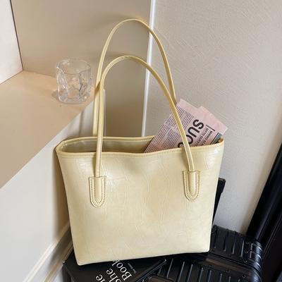 Leisure Student Soft Surface Large-capacity Bag Women's Summer New High-end Work Commuter Bag Fashionable Shoulder Tote Bag