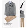 Completo Grigio Uniforme Scolastica: Abbigliamento Formale per Studenti delle Scuole Medie e Superiori con Gonna Pieghettata JK per Ragazze.