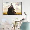 Abstract Painting Arctic Fox Poster Prints Wall Pictures for Living Room Decoration Modern Minimalist Animals Wall Art Print Fox