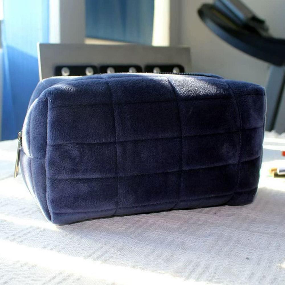 Flannel Makeup Bag Large Capacity Portable Travel Handbag Wash Bag Cute Pen case Stationery box Cosmetics&Toiletries storage bag