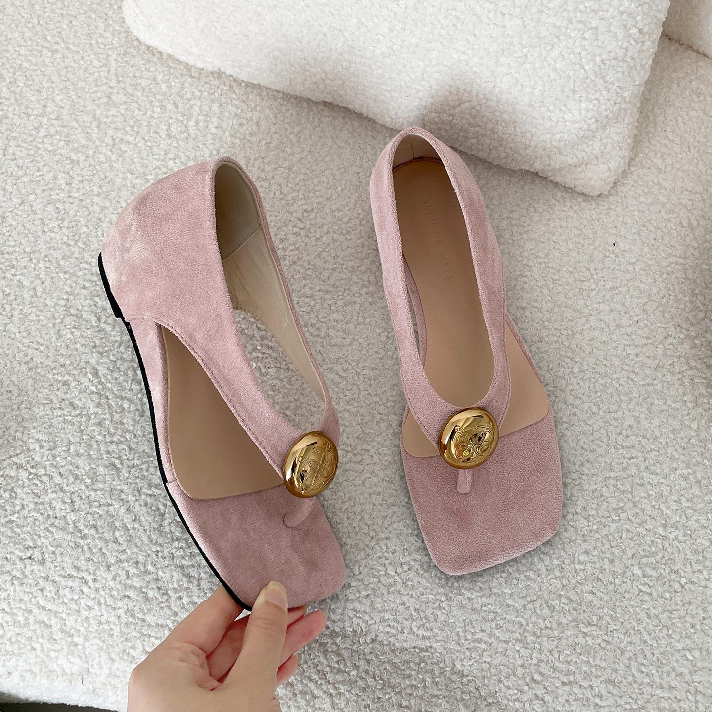 

Французский сказочный стиль с сандалиями на скрытой платформе, женские 2025, новая летняя коллекция, высококлассные крутые шлепанцы 37 розовый