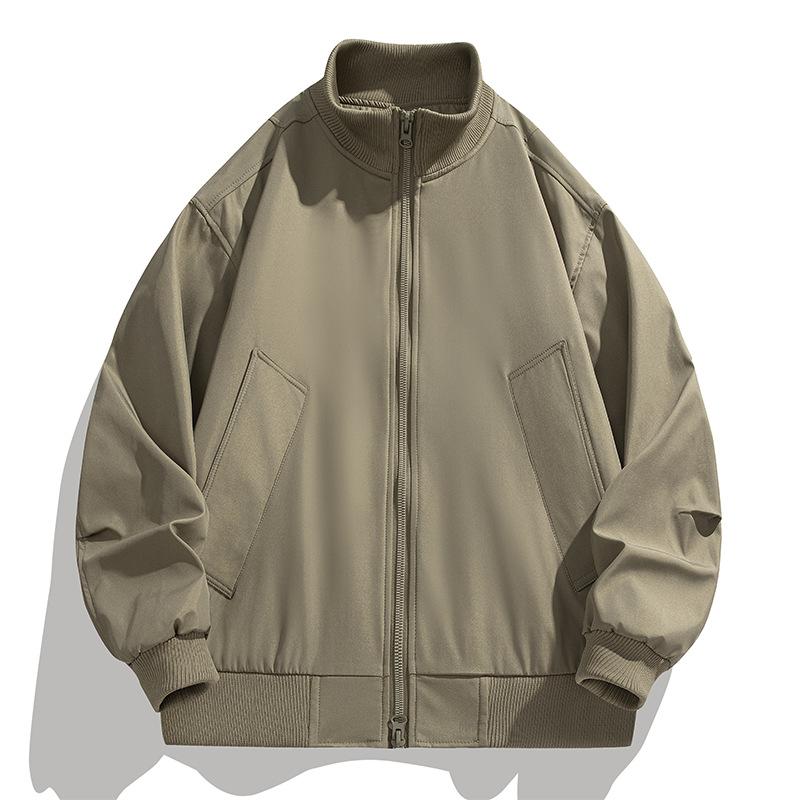 

Мужская куртка весна и осень новая куртка мужская с воротником-стойкой свободная для бега ветрозащитная свободная американская трендовая куртка карго 3XL