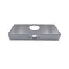 Stainless Steel Door Lock Reinforcement Plate Single Bore Hole Door Lock Plate for 1-3/8In Thick Doors Enduring