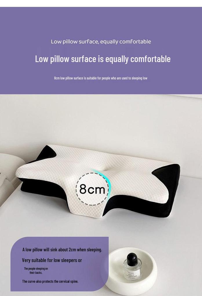 Butterfly-Shaped Memory Foam Cervical Pillow