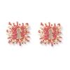 DIGADAGU Alloy Rhinestone Keyhole Geometric Stud Earrings New Simple Exaggerated Earrings Women Party Zircon Accessories
