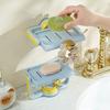 Creative Rotating Soap Box Self-Draining Water Draining Soap Dish  Bathroom Accessories