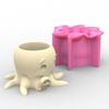 Octopus Succulent Planter Silicone Mold Crafting Vase Moulds Silicone Pen Holder Moulds Silicone Texture for Home Decors