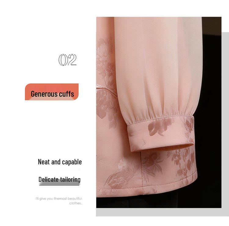 Mamas Elegante Chinesische Bluse Frühjahr 2026 - Damen Lässiges Frühjahr/Sommer Mode Top