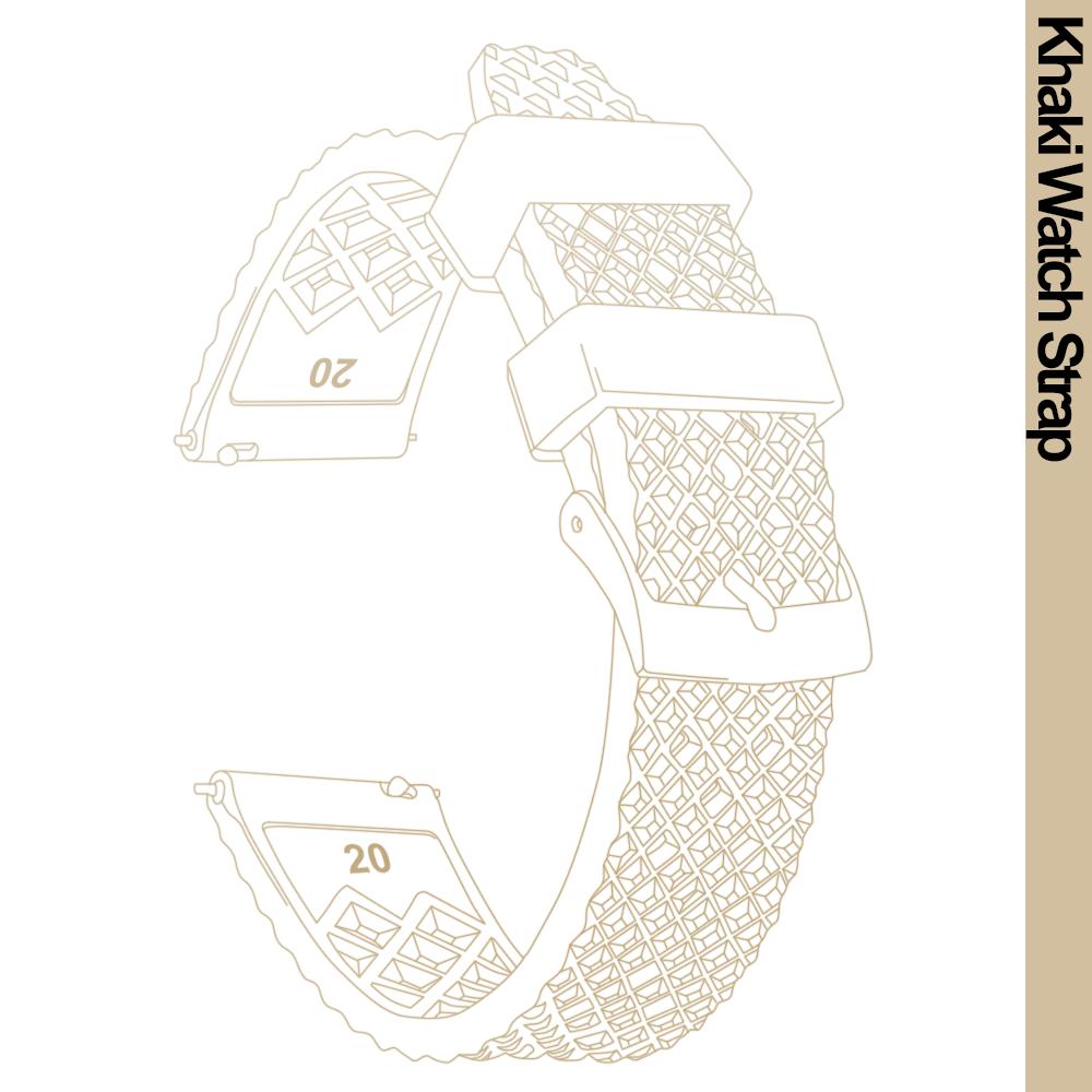 20mm/22mm Honeycomb Pattern FKM Rubber Watch Band Quick Release Spring Bars For Seiko SRP775Sweatproof Durable Replacement Strap