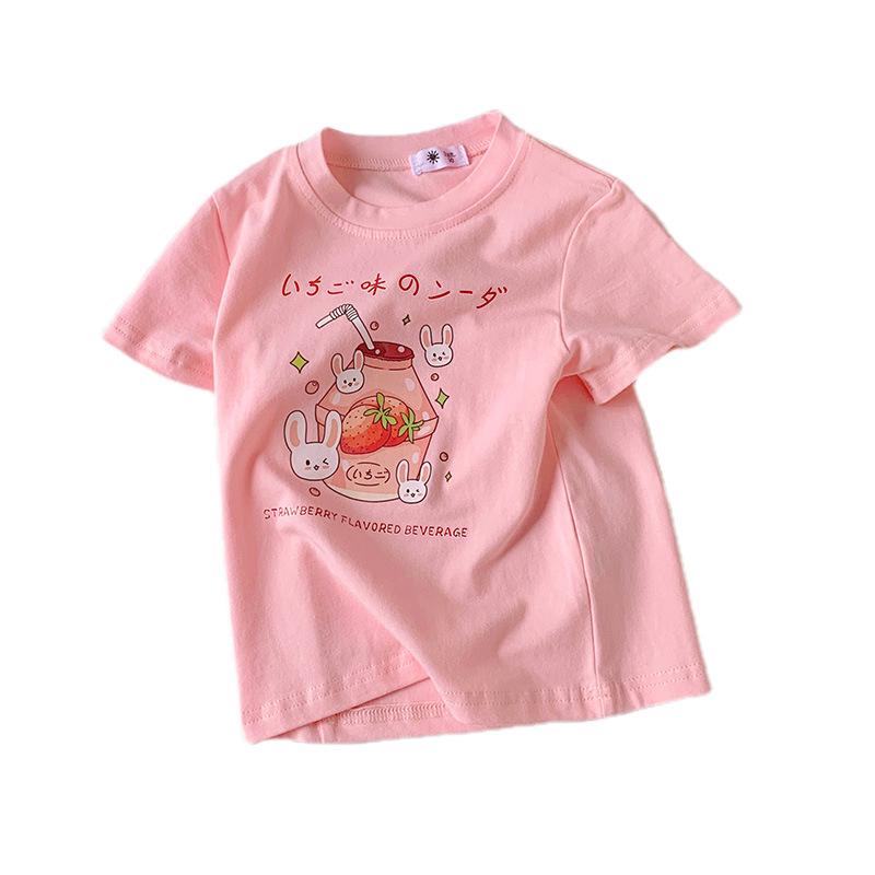 Children s T-shirts, short-sleeved children s tops, trendy new boys  summer clothes 100