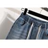 DIMANAF 2026 Spring Summer Women Plus Size Loose Jeans New Fashion Lady Denim Long Pants Oversized Bottoms