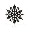 24TE Christmas Snowflake Pendant 24pcs/set Glitter Plastic Hanging Pendant Ornament for Xmas Tree Window Wall Decoration