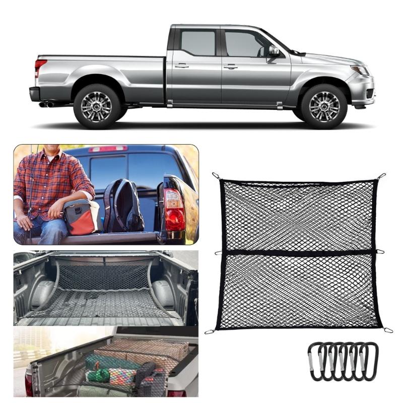 Car Rear Trunk Cargo Net Strong Load Bearing Mesh Car Storage Organizers Large Capacity Space Saving Car Net Storage
