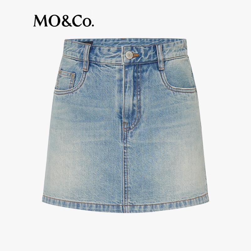MO&Co. High-Waist Denim Culottes