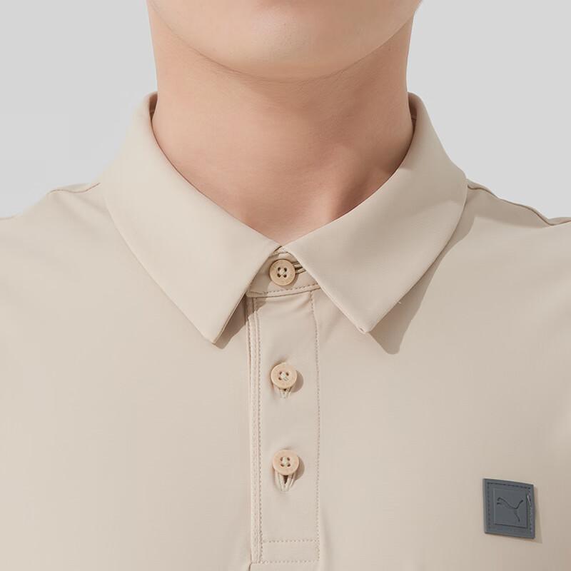 Puma Fashionable Minimalist Comfortable Breathable Short Sleeve Polo Shirt Men Tops Khaki 689290-87