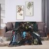 Dead by Daylights Art Flannel Blanket Spring  Soft Warm Throw Blanket for Child Outdoor Street Trend Bedspread Sofa Bed Cover